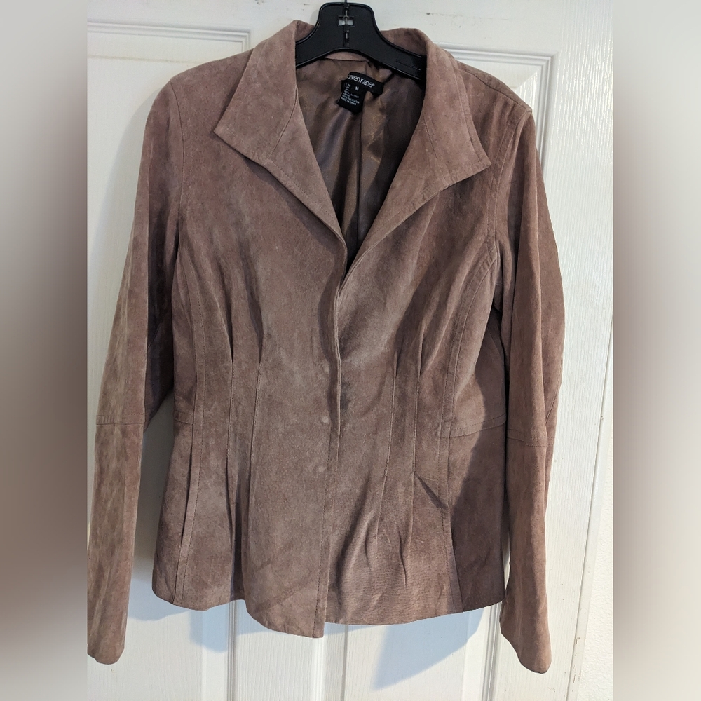Karen Kane Light Mauve Suede Jacket